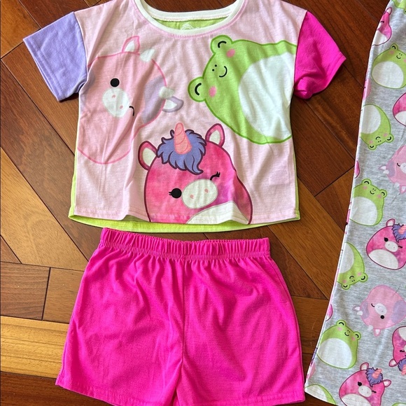 Colorful Squishmallow Animal Print Kids Pajama Set - Picture 2 of 8